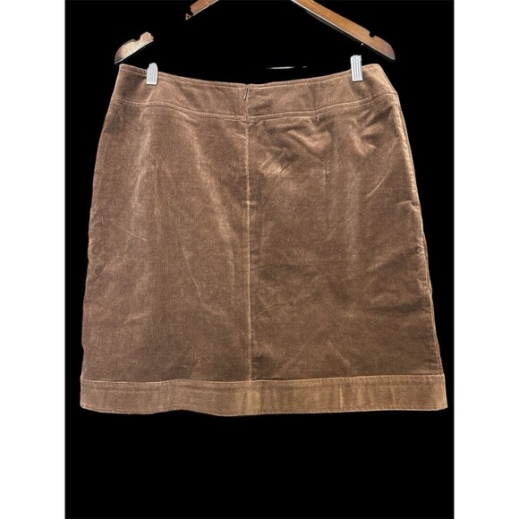 Harve Benard Corduroy Mini Skirt Brown Boho Size 16 Boho Cute Classic Hippie - Picture 2 of 8